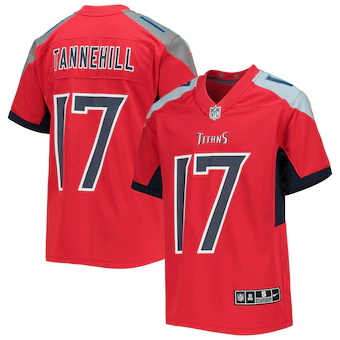 youth nike ryan tannehill red tennessee titans inverted tea